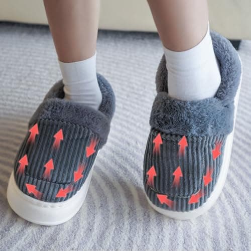 Electric APP-controlled Carbon Fiber Heated Slippers 4-Level — view 3