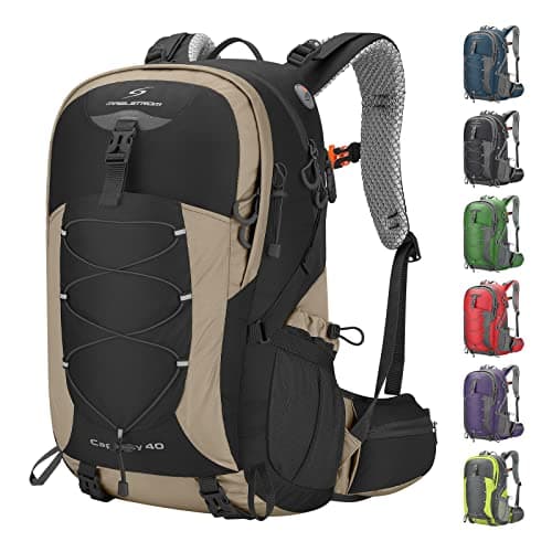 Maelstrom 40L Hiking Backpack, Lightweight Camping Daypack with Rain Cover