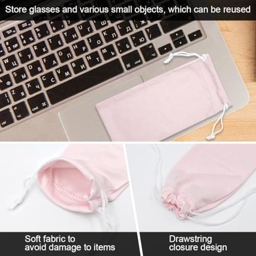 LICQIC Microfibre Sunglasses Soft Pouch, 1 Pcs Pink — view 5