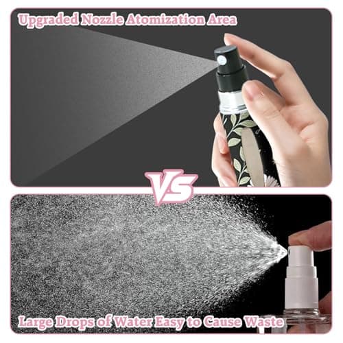 4PCS Perfume Atomiser Set, Butterfly Floral Travel Perfume Bottle, Refillable Perfume Bottle 5ML, Travel Spray Bottle for Aftershave Travel Bottle, Mini Perfume Refill Bottles, Perfume Decanter — view 5
