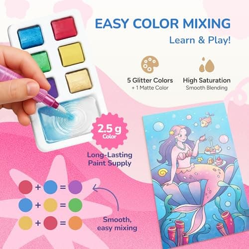 JoyCat 2 Pack Pocket Paint with Water Coloring Books for Kids — view 5