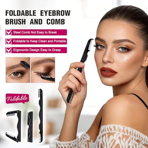 docolor Eyelash Curler Makeup Kit Lash Comb Brow Razor Eye Brush — view 6