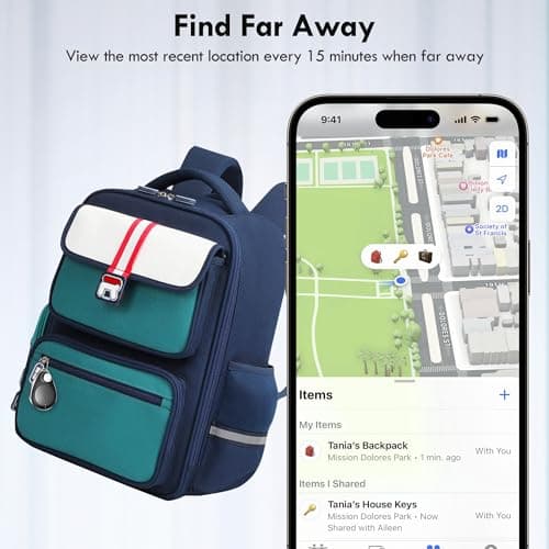 UtagPro GPS Tracker Hidden, Bluetooth Tracker Works with Apple Find My (iOS only), Waterproof, Lost Mode, No Monthly Fee, Mfi Certified, Suitable for Clothing, Shoes, Backpack, Luggage, Keys (Black) — view 3