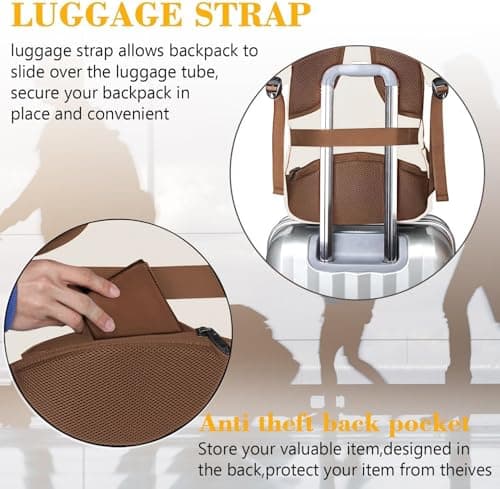 MATEIN Travel Laptop Backpack, Work Bag Lightweight Laptop Bag, 15.6 Inch — view 6