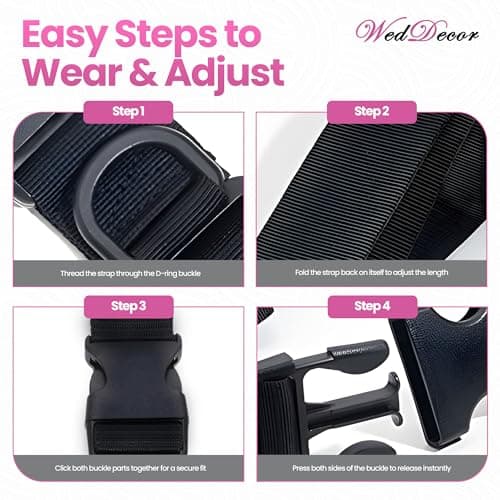 WedDecor Nylon Webbing Military-Style Belt, 1.5” Canvas Quick-Release Plastic Buckle, Tactical Belt for Military Wear, Combat Webbing Belt for Cargo Pants — view 5