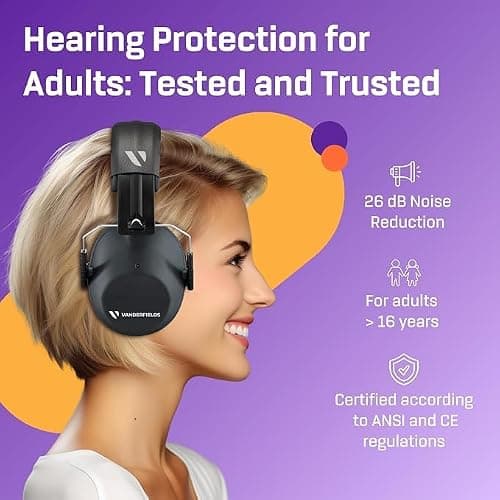 Kids Noise Cancelling Ear Defenders - 31 dB (2K Hz), Charcoal Grey — view 2