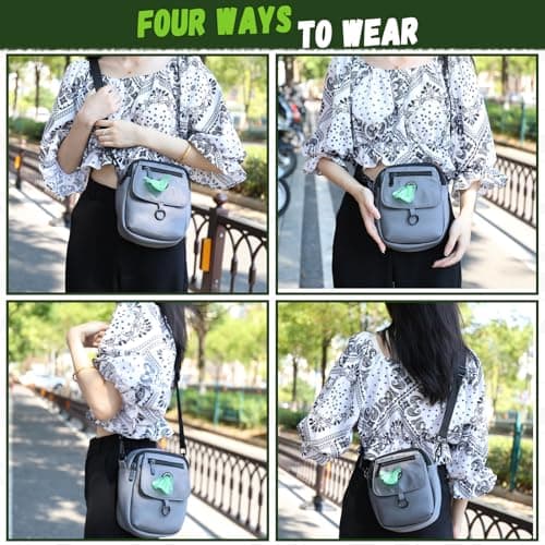 COOWONE Waterproof Dog Walking Bag Crossbody Bags Dog Treat Pouch for Pet Training, Puppy Treat Tote, Treat Bag, Dog Mom Purse… — view 5