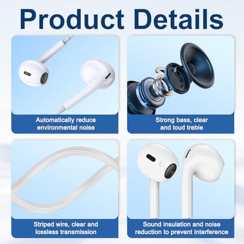USB Wired Earphones with Microphone for Laptop Computer — view 3