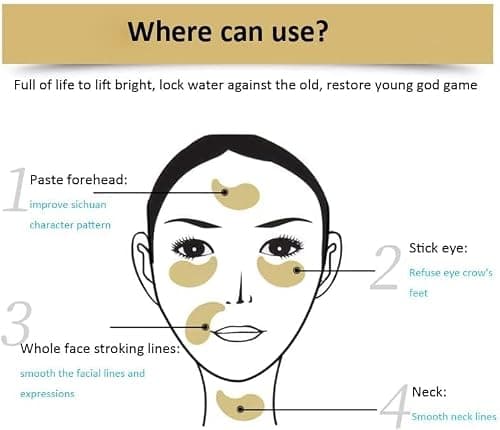 10 Pair Crystal Collagen 24k Gold Under Eye Gel Pad Face Mask Anti Aging Wrinkle Gel Under Eye Patches, Vegan Cruelty-Free Self Care — view 2