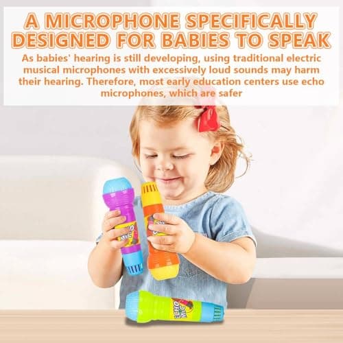 Henyall 2 Pcs Echo Microphone,Battery-Free Singing Toy Prop,Fun Voice Amplifier & Karaoke Toy for Children,Party Supply Accessory for Kids & Adults — view 4