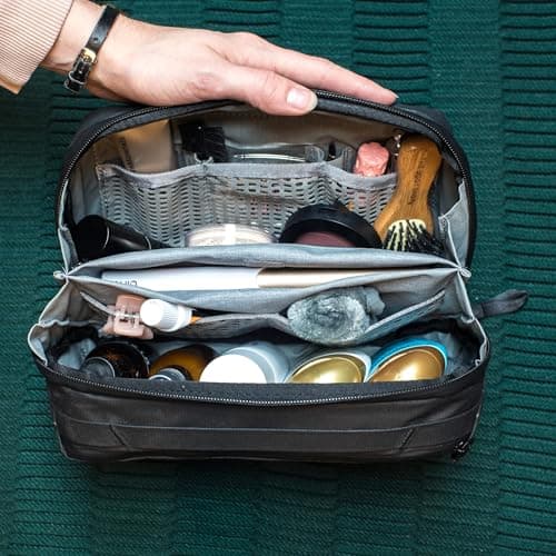 Peak Design Wash Pouch, Coyote, Ocean Edition, Travel Toiletry Bag, Upright or Hanging Dopp Kit with Pockets, Magnetic Toothbrush Pocket, Wide UltraZip Opening, Toiletry Bag for Men and Women — view 3