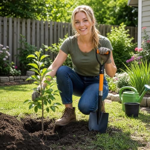 28-Inch Mini Garden Shovel, Fiberglass Handle with D-Grip & Alloy Steel Head for Car Emergency Kit, Beach, Planting & Light Duty Digging — view 6