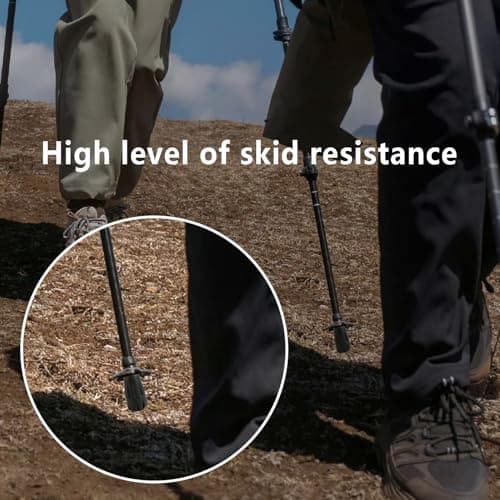 Pack of 8 Nordic Walking Poles Rubber Tips - Durable Replacement Rubber Stoppers for Enhanced Grip on Asphalt, Gravel, and Mountain Terrain - Fit for Hiking and Trekking Poles, 11 x 32 mm — view 6