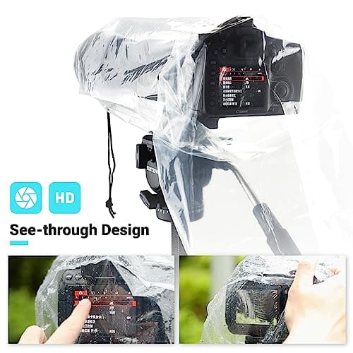 JJC 2-Pack Camera Rain Cover Waterproof for DSLR Lens up to 45cm Long — view 4