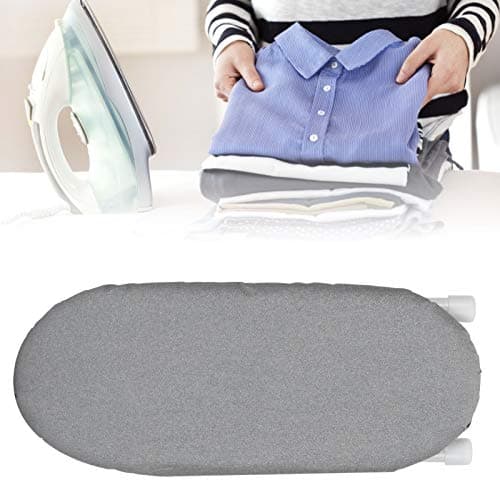 Ironing Board with Folding Legs, Mini Table Top Ironing Board, Compact Flat-Folding Steam Iron Table with Cover, Ideal for Home Travel, 10.2x4.3x3.1in(Silver Cloth) — view 4