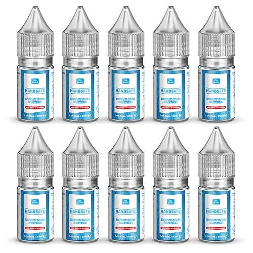 Handsafe - 100 x 30ml Hand Sanitiser Liquid Multipack, Kills 99.9%+ of Bacteria & Viruses, 72% Alcohol Based, Medical Grade, Anti Bacterial Fast Acting Formula