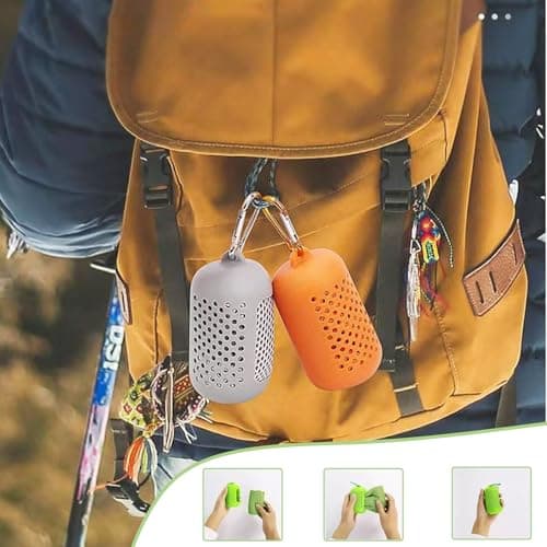 Gym Towels, 3 Pack Cooling Towel Soft Microfiber with Portable Silicone Sleeves, Breathable Instant Towels, Microfiber Soft Quick Dry Gym Towel for Sport Camping Swim Fitness(30 x 90cm, 3 Colors) — view 6