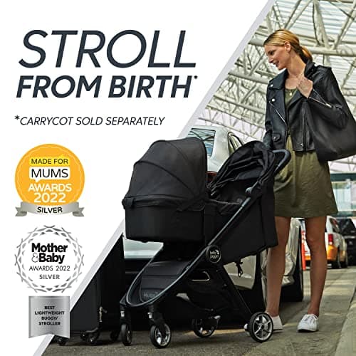 Baby Jogger City Tour 2 Travel Stroller | Ultra-Lightweight, Foldable & Compact Pushchair Buggy | Pitch Black — view 2