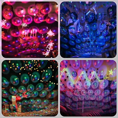 URAQT LED Roof Atmosphere Light, USB Sound Activated Star Projector, 3 Colors - 9 Lighting Effects, Romantic Decorative for Car/Home/Party - Plug and Play — view 6