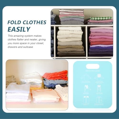 2pcs Shirt Folding Board Adult PP Foldable Clothes Packing Aid — view 4