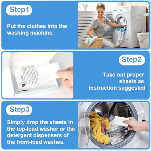 Aomig Ultra Concentrated Laundry Detergent Sheets, 30 Sheets, Deep Stain Removal, Eco-friendly, Machine & Hand Wash, Plastic Free, Concentrated, Blue — view 4