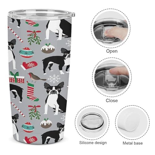 3D Printing Socks Gloves Leakproof Stainless Steel Thermal Mug - Ideal for Hot and Cold Drinks - Includes Straw 20oz — view 6