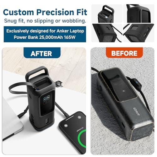 CaSZLUTION Silicone Case for Anker Laptop Power Bank (2,5000mAh, 165W) — view 2