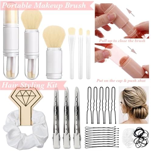 ARK Survivor Women's Wedding Emergency Kit 39 Essential Items for Brides Team Bride All in One Travel Kit Personal Care Women's Travel Set (Royal White) — view 3