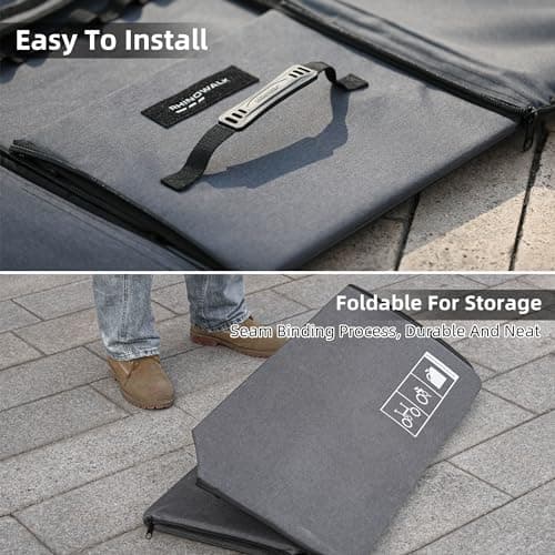 Rhinowalk Folding Bike Storage Box for Brompton Folding Bicycle Foldable Car Trunk Organizer Case for Bike Transportation Bike Travel Bag — view 3