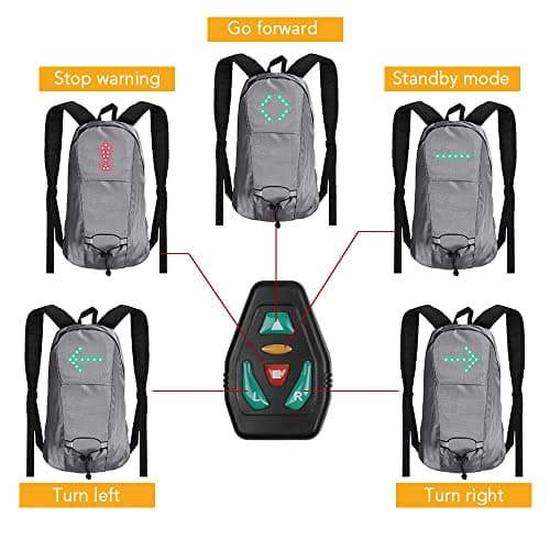 CHICIRIS LED Backpack with Wireless Remote Control for Riding — view 4