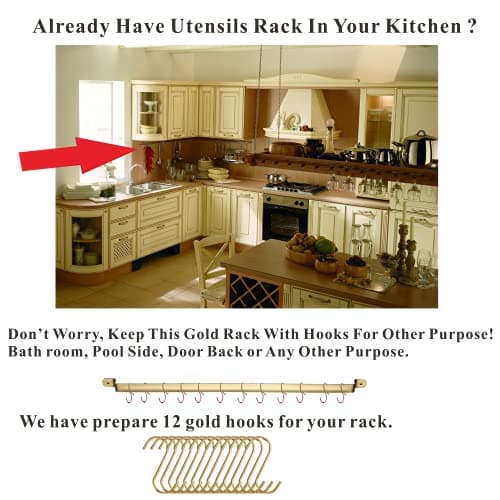 Gold Cooking Utensils Set,Kyraton Stainless Steel 37 Pieces Kitchen Utensils Set with Titanium Gold Plating,Kitchen Gadgets Cookware,Kitchen Tool Set with Utensil Holder. Dishwasher Safe — view 6
