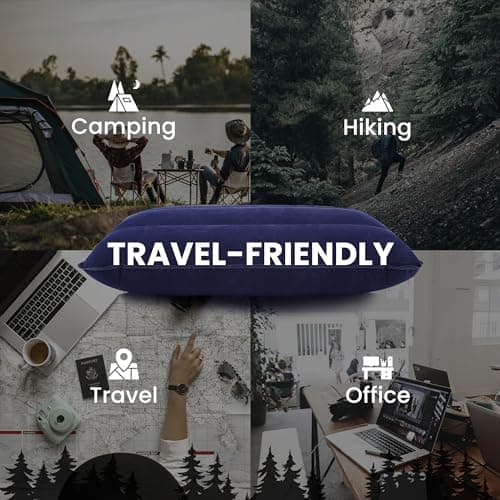 2 Pcs Inflatable Pillows for Camping, Outdoor Blow Up Pillows For Camping — view 4