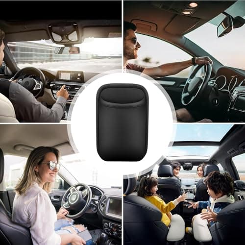 Tuxxjzm Car Cup Holder - PU Back Seat Organizer | Spill Proof, Wear Resistant, Automobile Storage For Travel Road Trip Water Bottle Phone Key — view 4