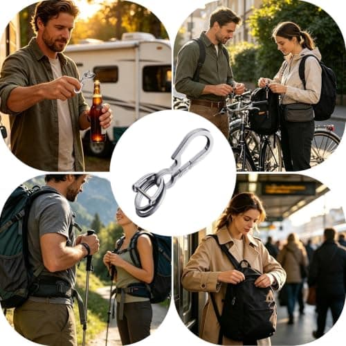 Keychain with Keyring Drinks Opener Heavy-Duty Organizer — view 4