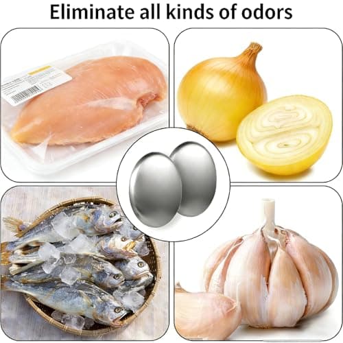 Stainless Steel Soap Bar, Dish Metal Soap Bar Odour Remover for Kitchen — view 3