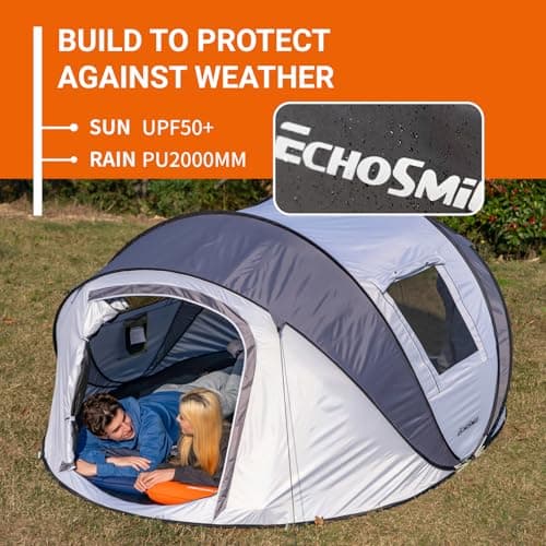 EchoSmile 2/4/6 Person Easy Pop Up Tent, Instant Family Tents for Camping — view 6