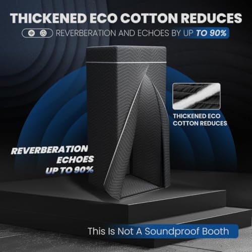 RDCMKL Portable Vocal Booth for Home Studio, Foldable Recording Booth — view 2