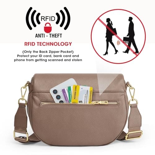 Kattee Crossbody Bum Bags for Women,Leather Fanny Packs with RFID Blocking — view 4
