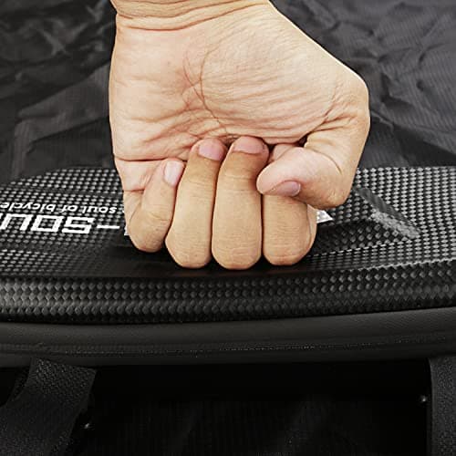 WLDOCA 2-Pack of Waterproof EVA Motorcycle Side Bags - 2L Triangle Tool Bags for Touring and Commuting on Motorbikes with Rack Compatibility,Black,A — view 5