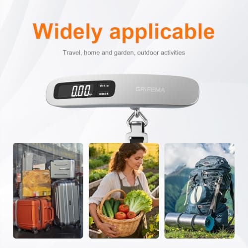 GRIFEMA GA2006 Digital Luggage Scale 50kg/110lb Silver — view 3