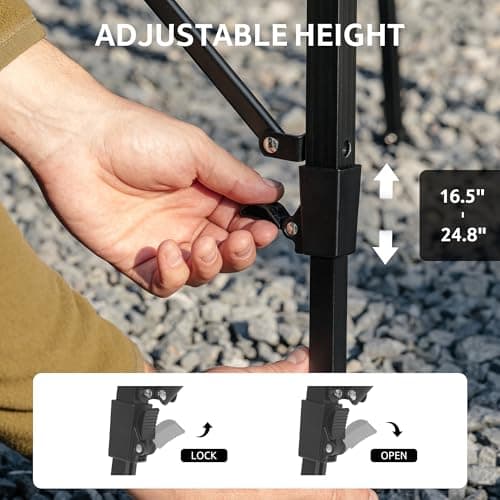 Naturehike Upgraded IGT Camping Table, Height Adjustable IGT Cook System, Folding Portable Camp Table with Carry Bag for Outdoor Car Camping Picnic RV Trip Patio Backyard BBQ — view 3