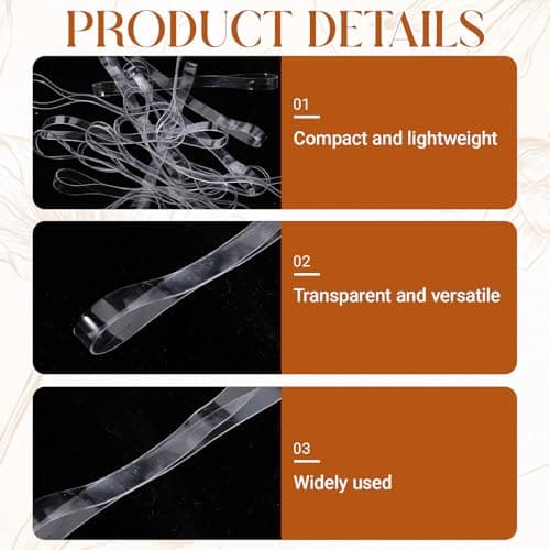 100PCS Clear Rubber Bands Elastic Bands Large Heavy Duty Elastic Bands — view 3