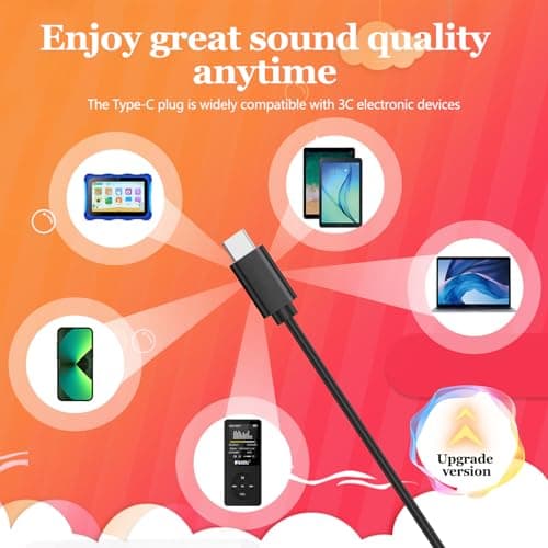 GDBOMA USB C Headphones Bulk Classroom School 5 Pack, Wired On Ear — view 5