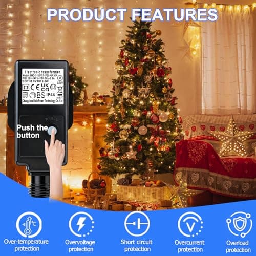 31V Transformer Plug for Christmas Lights 31V Outdoor Adapter with 8 Modes — view 4