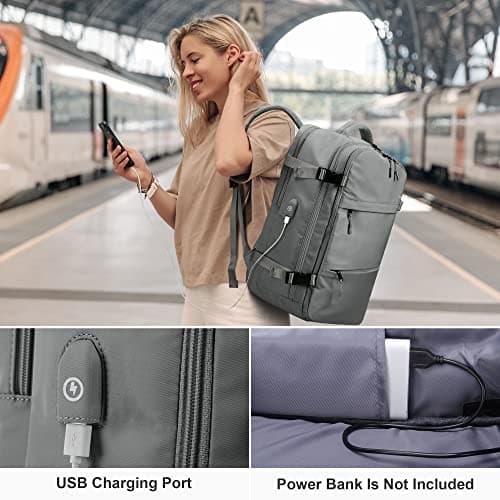 HOMIEE Travel Laptop Backpack 15.6 Inch, 45x36x20cm EasyJet Cabin Bag, 32L — view 6