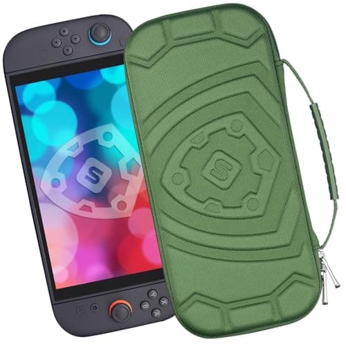 sisma Slim Carrying Case Compatible with Nintendo Switch 2 Console, Hard Shell Travel Protective Case Switch2 Thin Pouch Game Card Holders & Accessories Pocket -ArmyGreen Special Edition