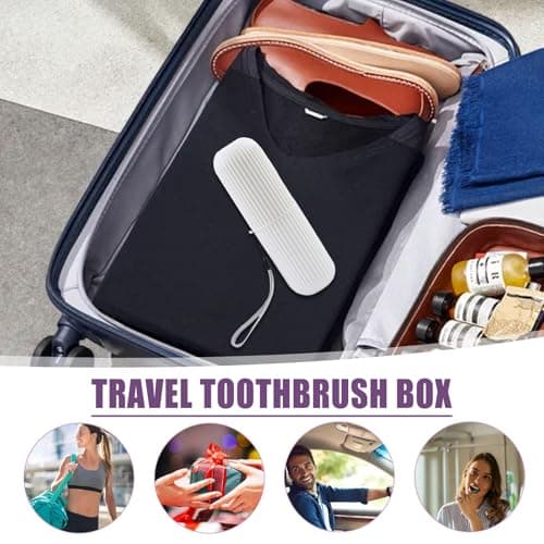 Portable Toothbrush Container - PP Lightweight Travel Wash Cup Holder Compact Size, Practical Toiletry Organization Accessory, Use Hygiene Storage Case, Detachable Design Holder with Secure Closu — view 4