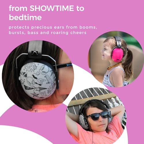 Banz Kids Ear Defenders - Snr 25dB Noise Cancelling Headphones for Children Ages 2 Years & Up - Sound Blocking Protection Earmuffs — view 5