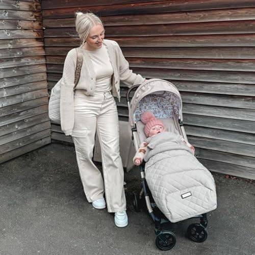 Cosatto Yo Travel Stroller - Baby Pushchair Lightweight Compact Fold from Birth to 25kg - Airline Compatible, One Hand Easy Fold, Large 8kg Shopping Basket, Raincover & Bumper Bar (Whisper) — view 2