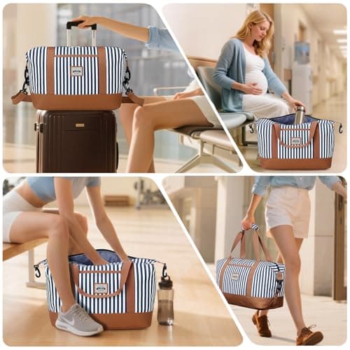Lekesky 24L Ryanair Underseat Cabin Bag 40×30×20, Stripes — view 2